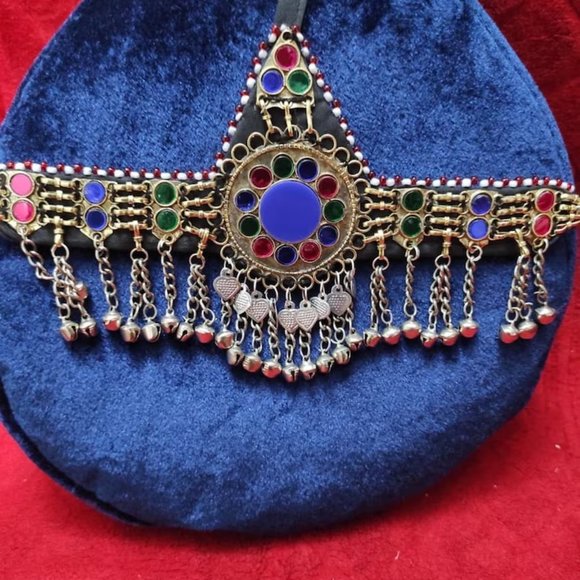 Afghan Kuchi Bells Matha Patti, Headpiece, Hair Jewelry - Picture 1 of 7